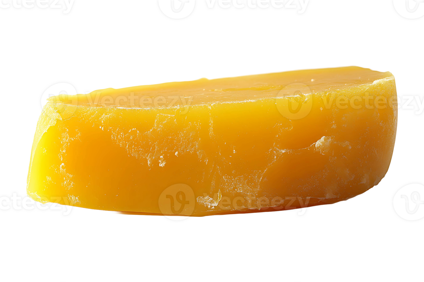 Mango gelatin butter isolated on transparent background. png
