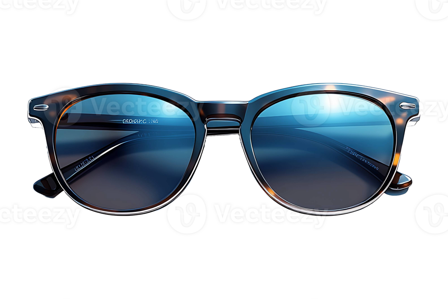 Modern sunglasses isolated on transparent background. png