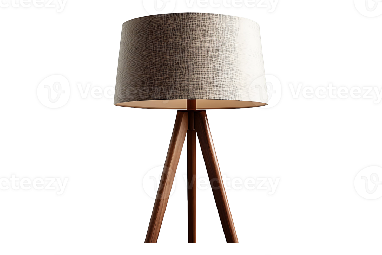 Standing modern lamp isolated on transparent background. png