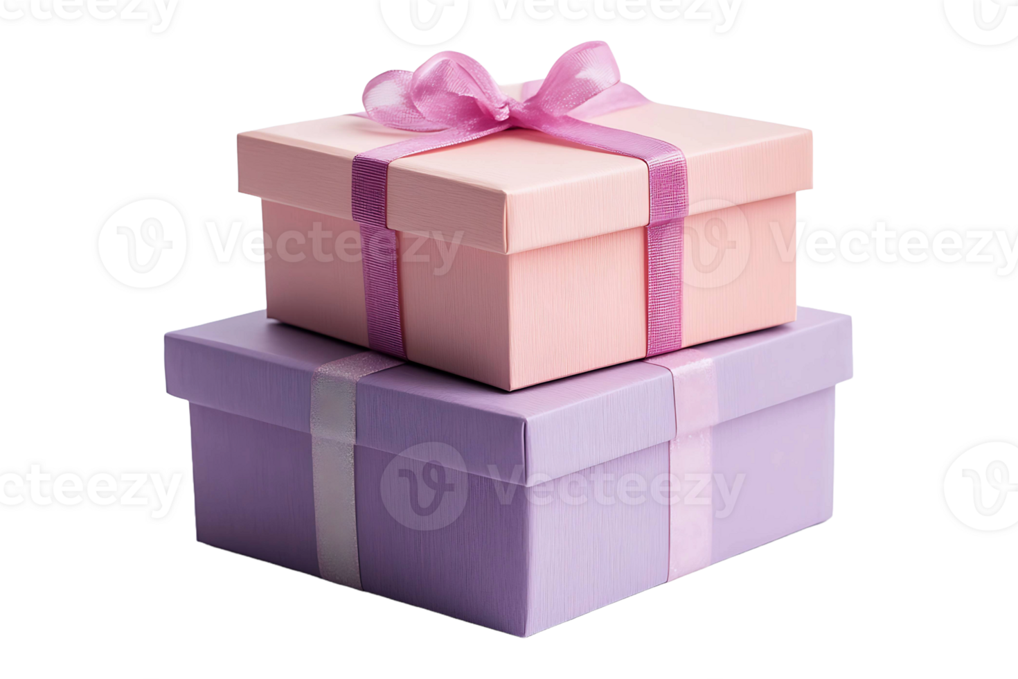Stack of gift boxes isolated on transparent background. png