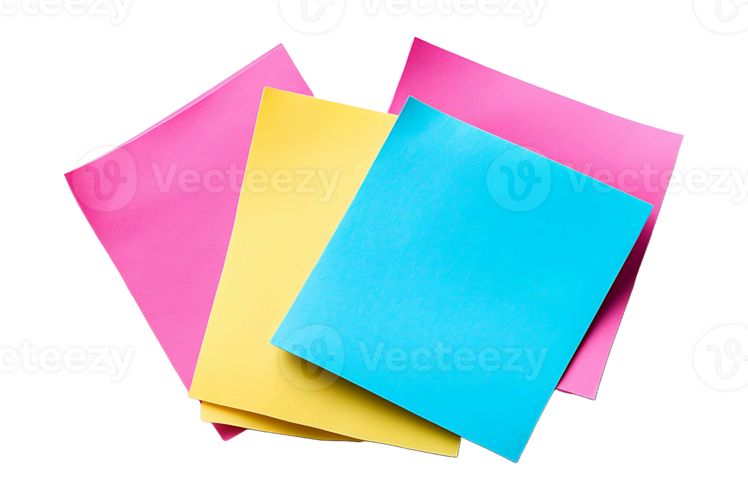 Sticky note isolated on transparent background. png