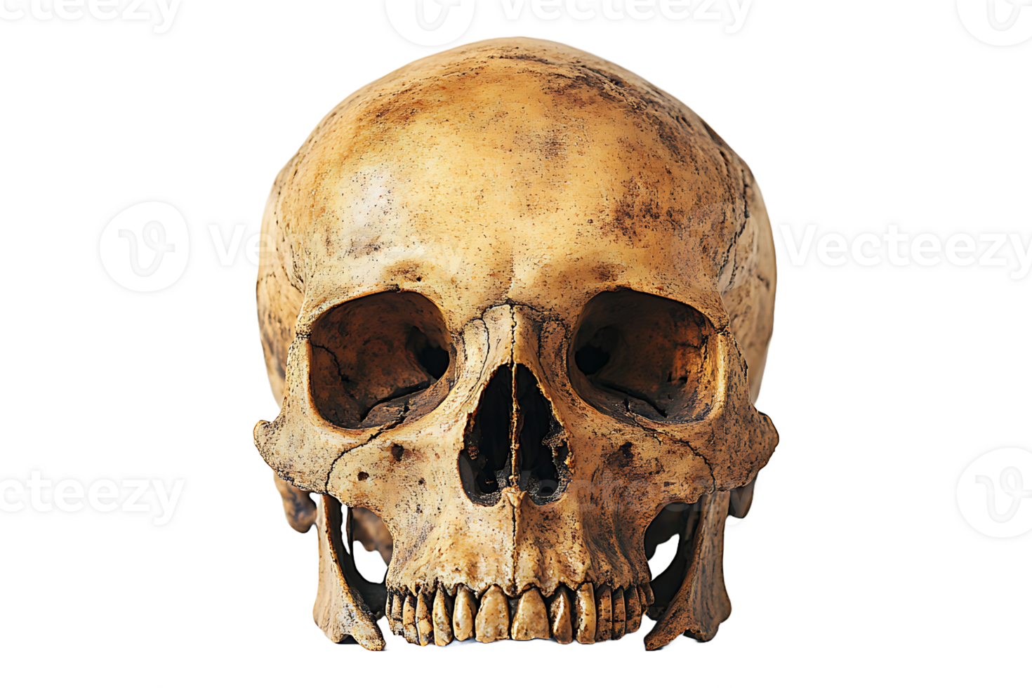 Skull image isolated on transparent background. png