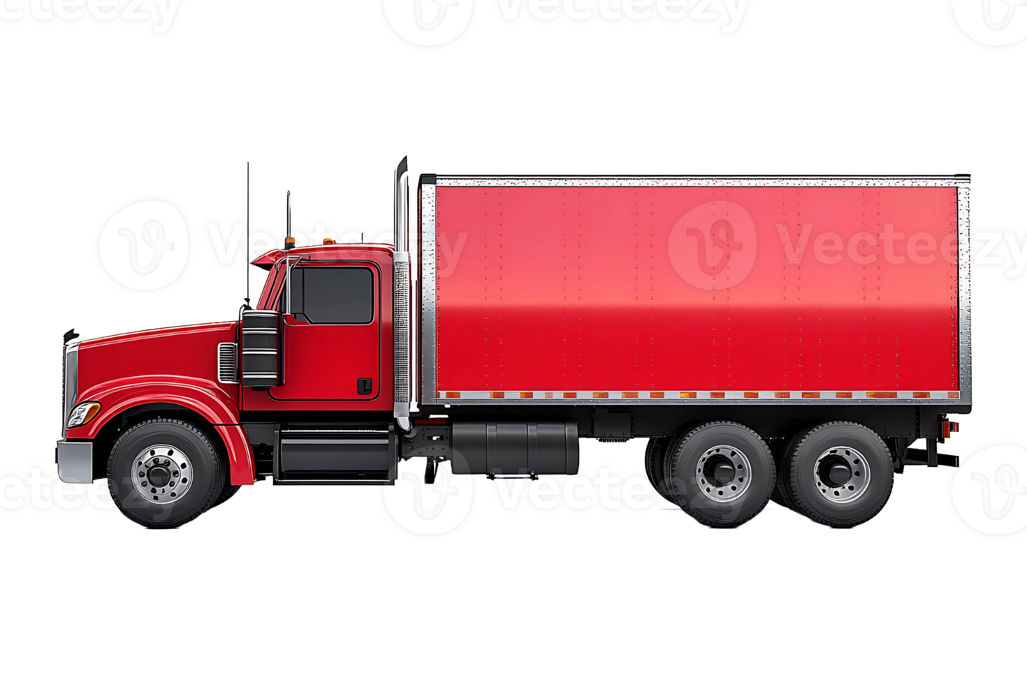 Red truck isolated on transparent background png