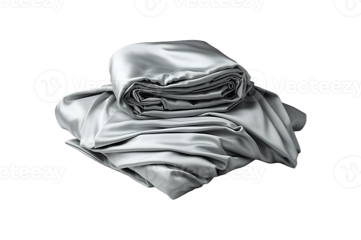 Bedsheets on transparent background. png