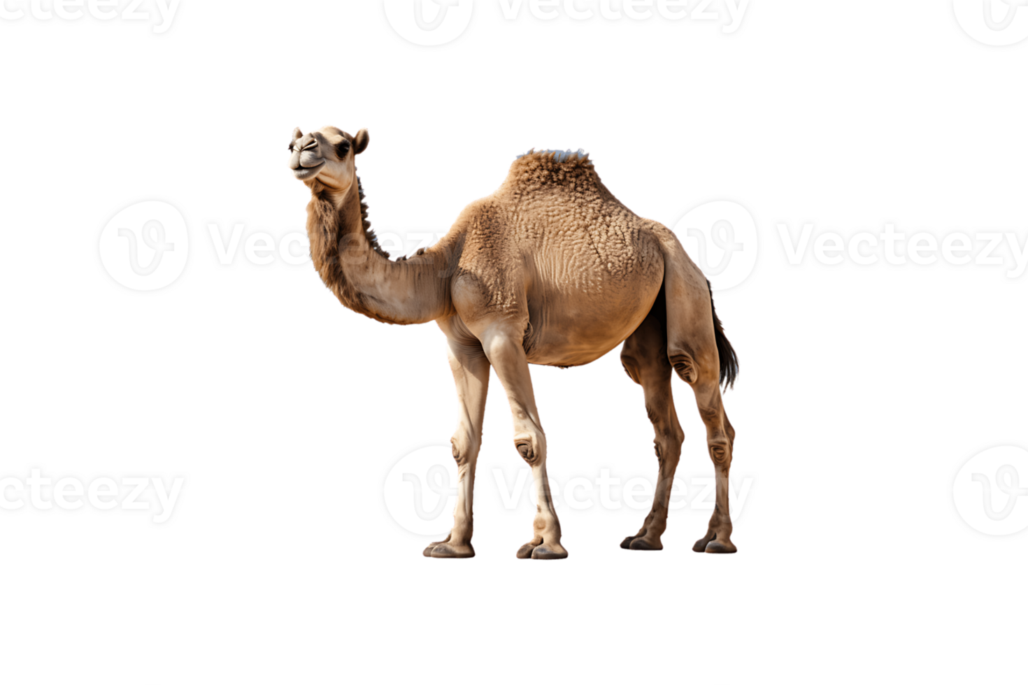 Camel Statue on transparent background. png