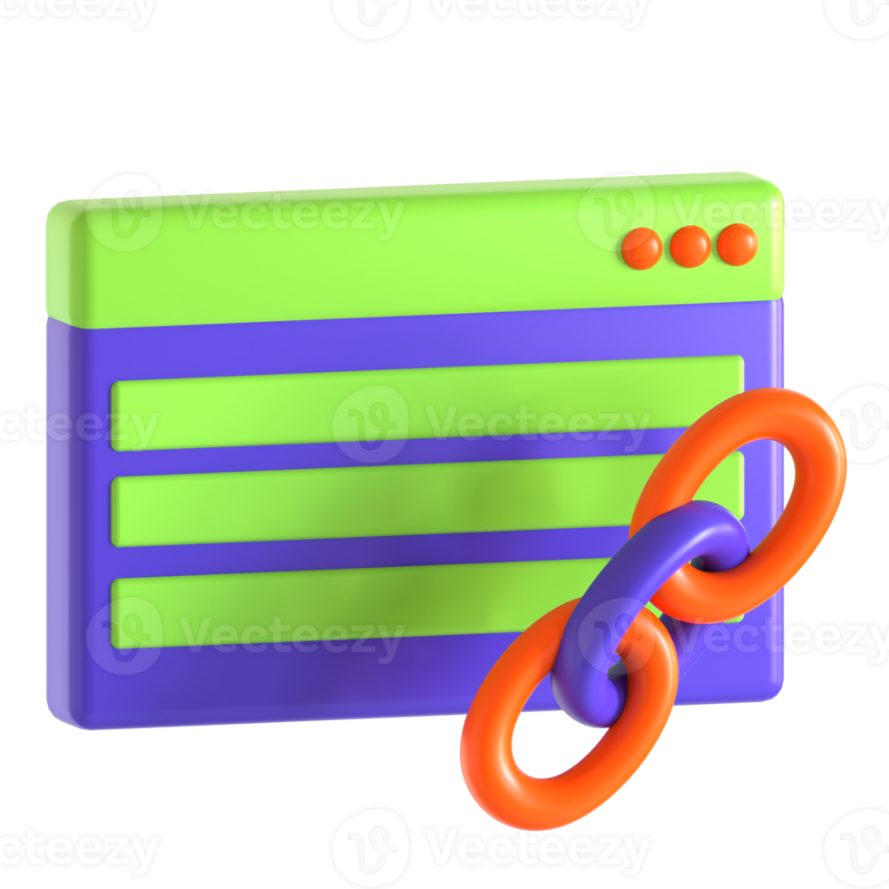 backlink website 3d icon illustration png