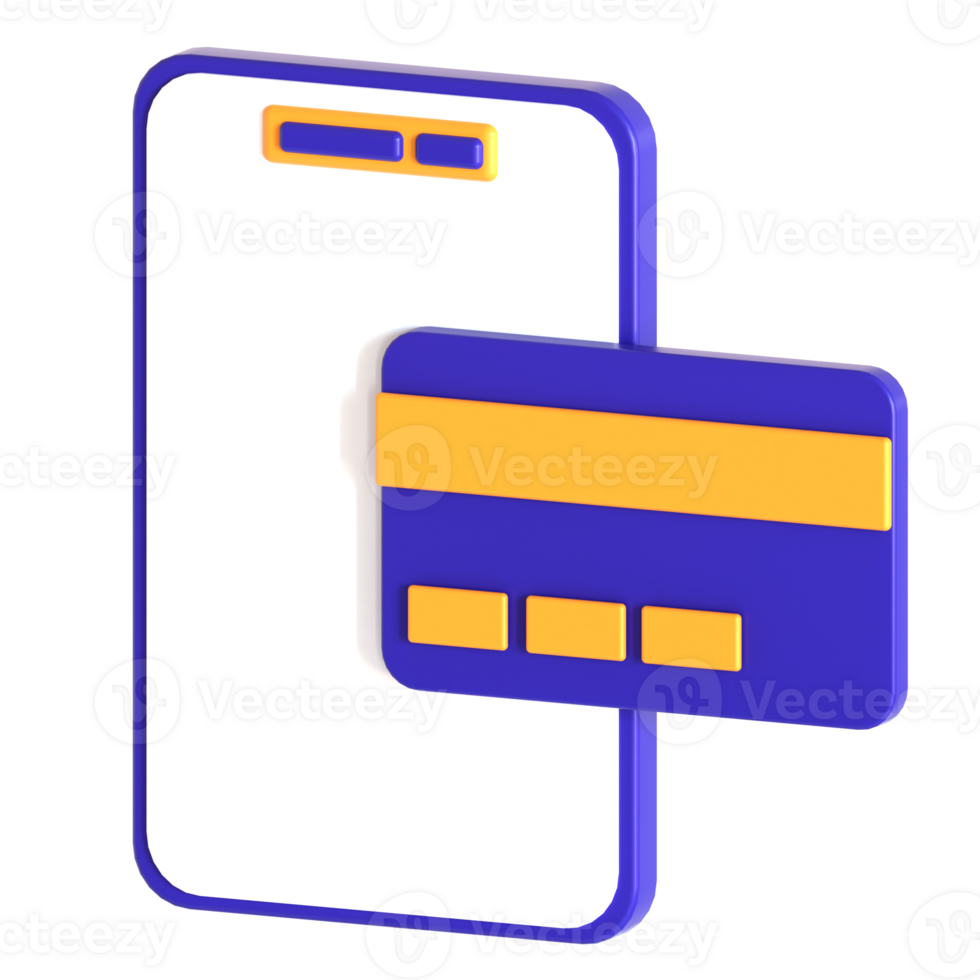 A credit card and a smartphone on a black background png