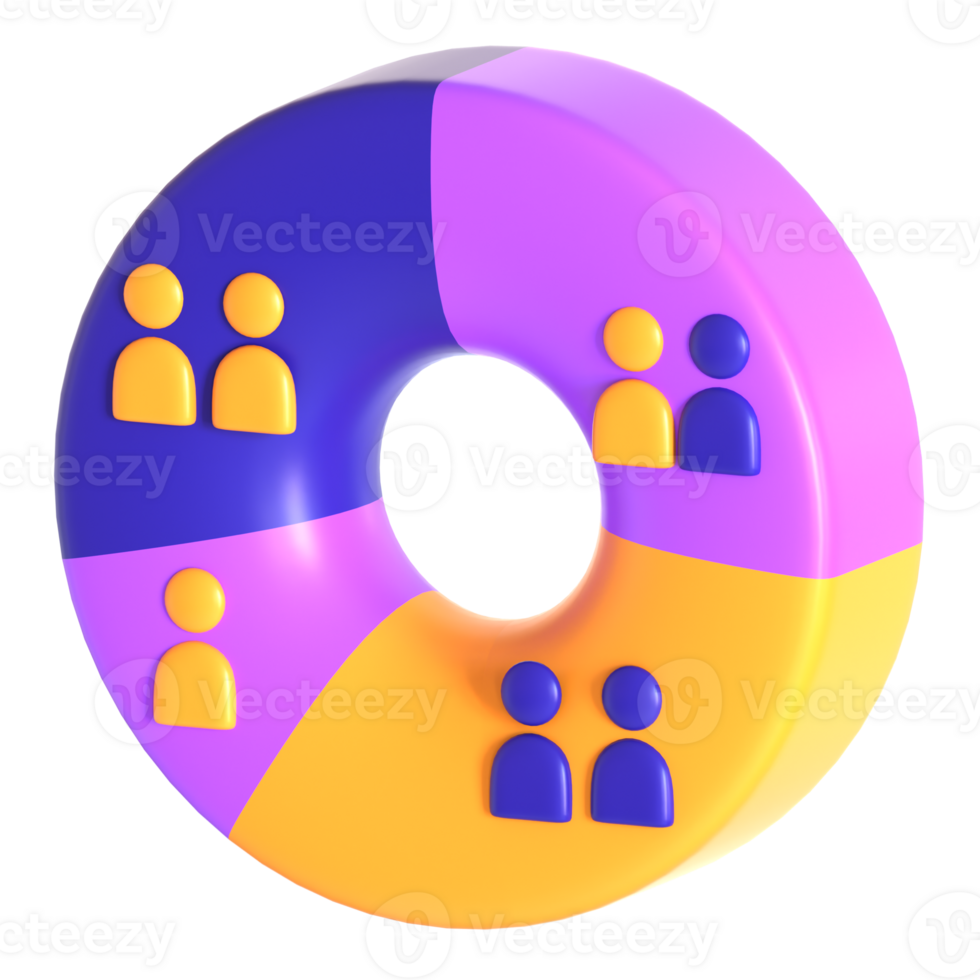 A donut with people on it png