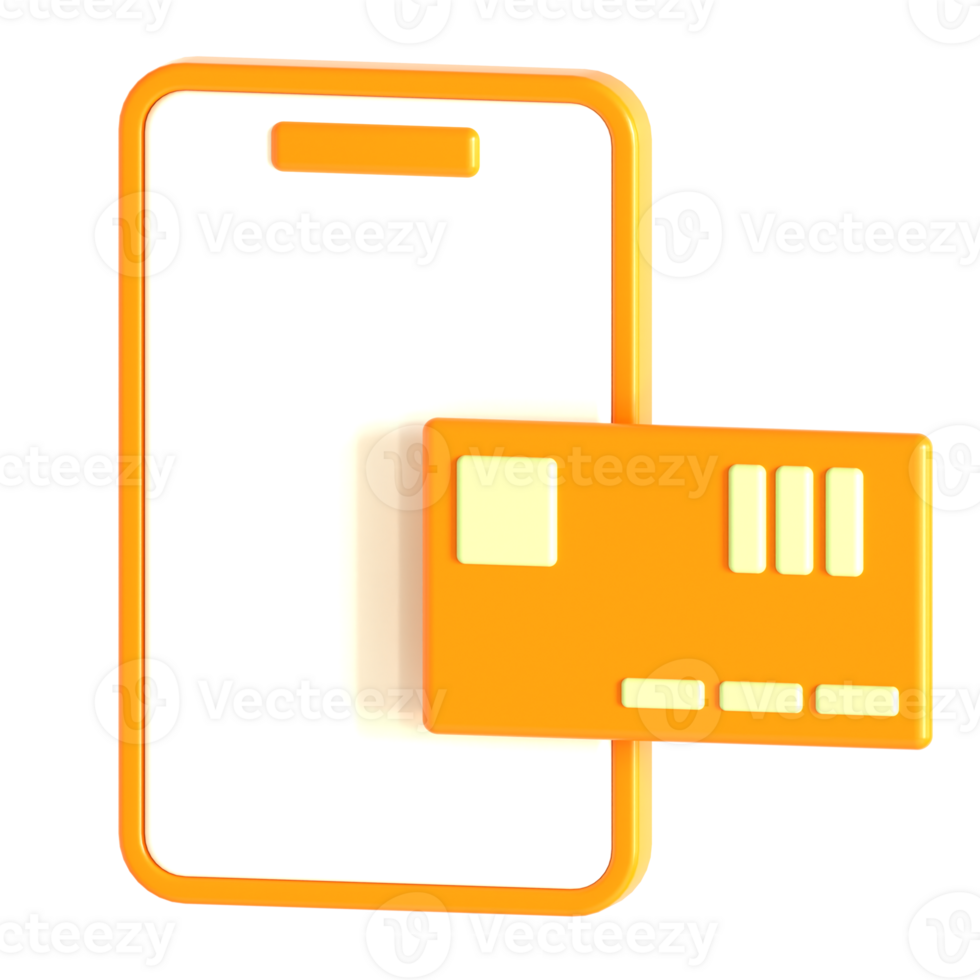 A phone and a credit card are shown on a black background png
