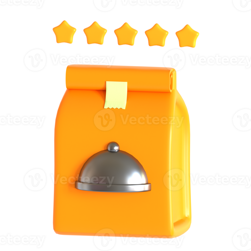 A box with a bell and five stars png