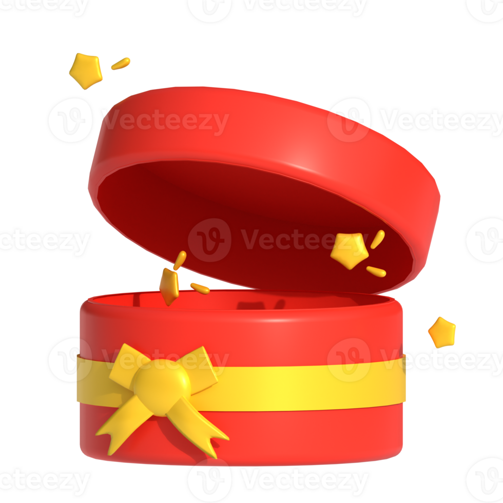 A red box with yellow stars on it png