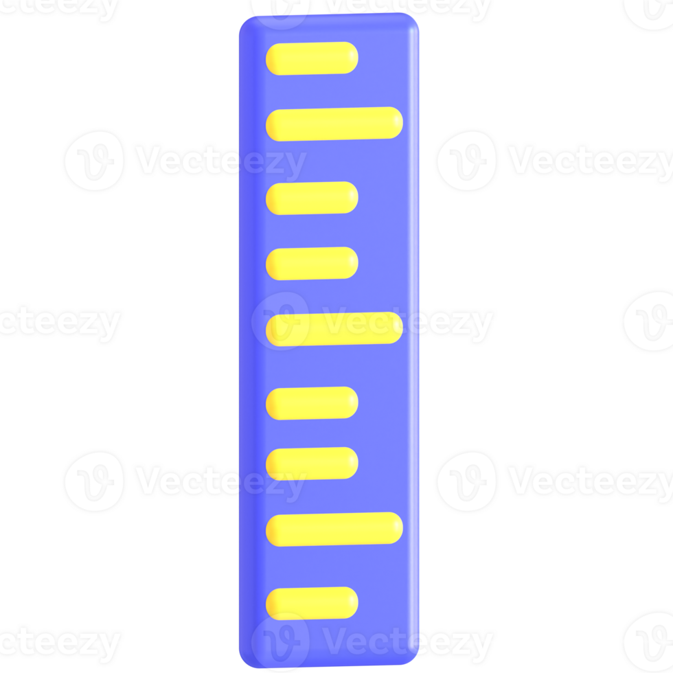 A blue and yellow bar with a number on it png