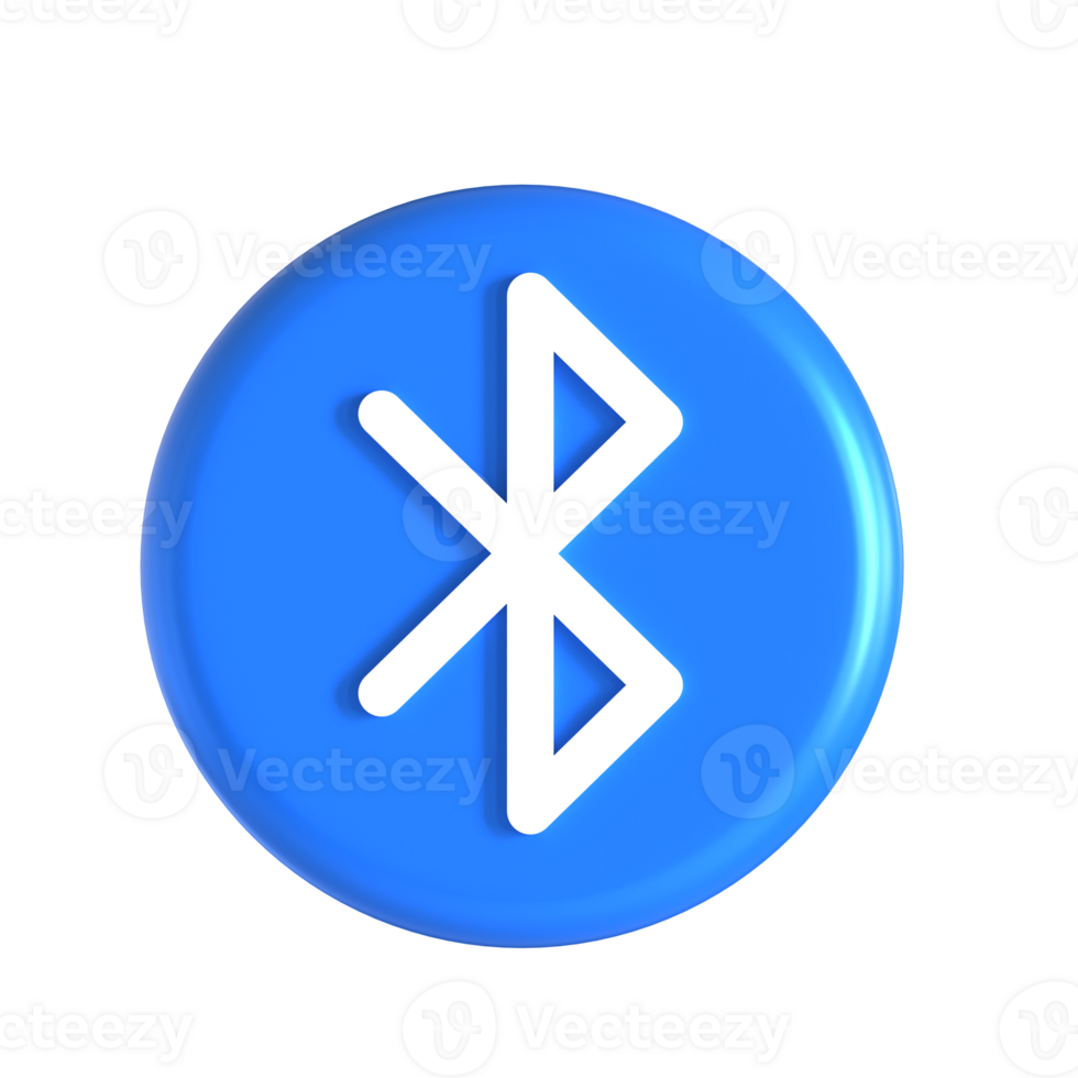 A blue button with the word bluetooth on it png