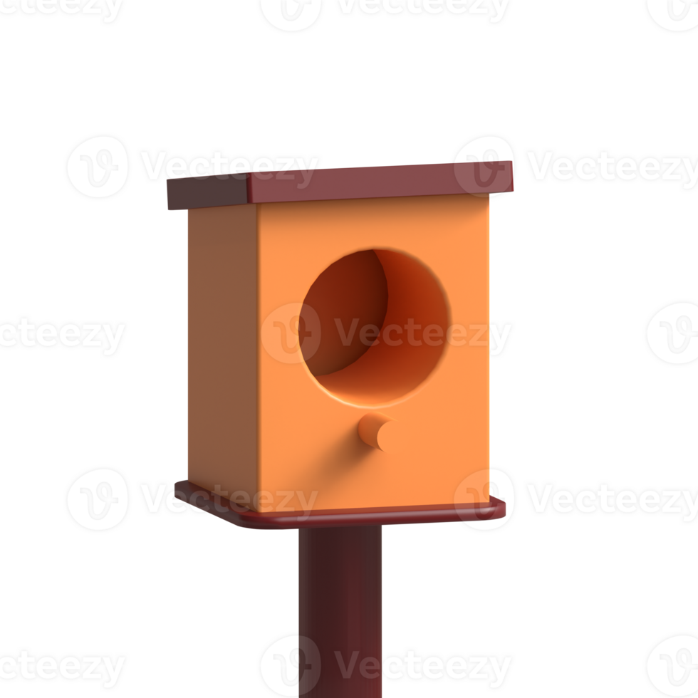 A birdhouse with a hole in the top png
