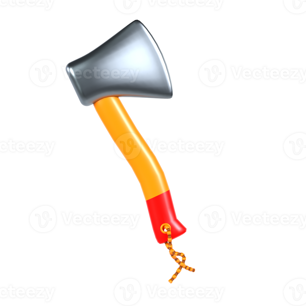An axe with a rope attached to it png