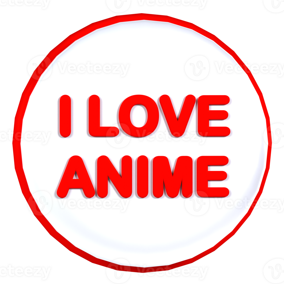 I love anime button png
