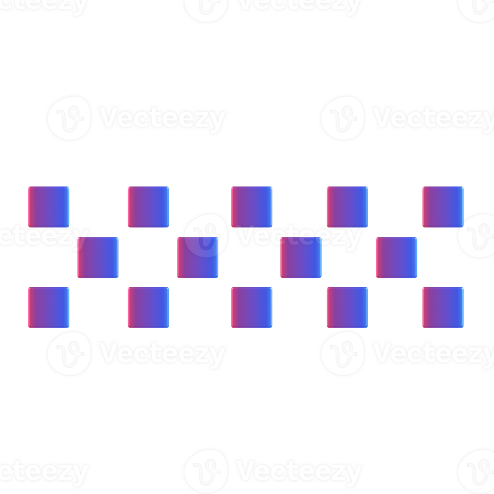 A black background with blue and pink squares png