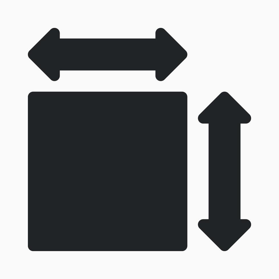 Square Measurement Icon vector