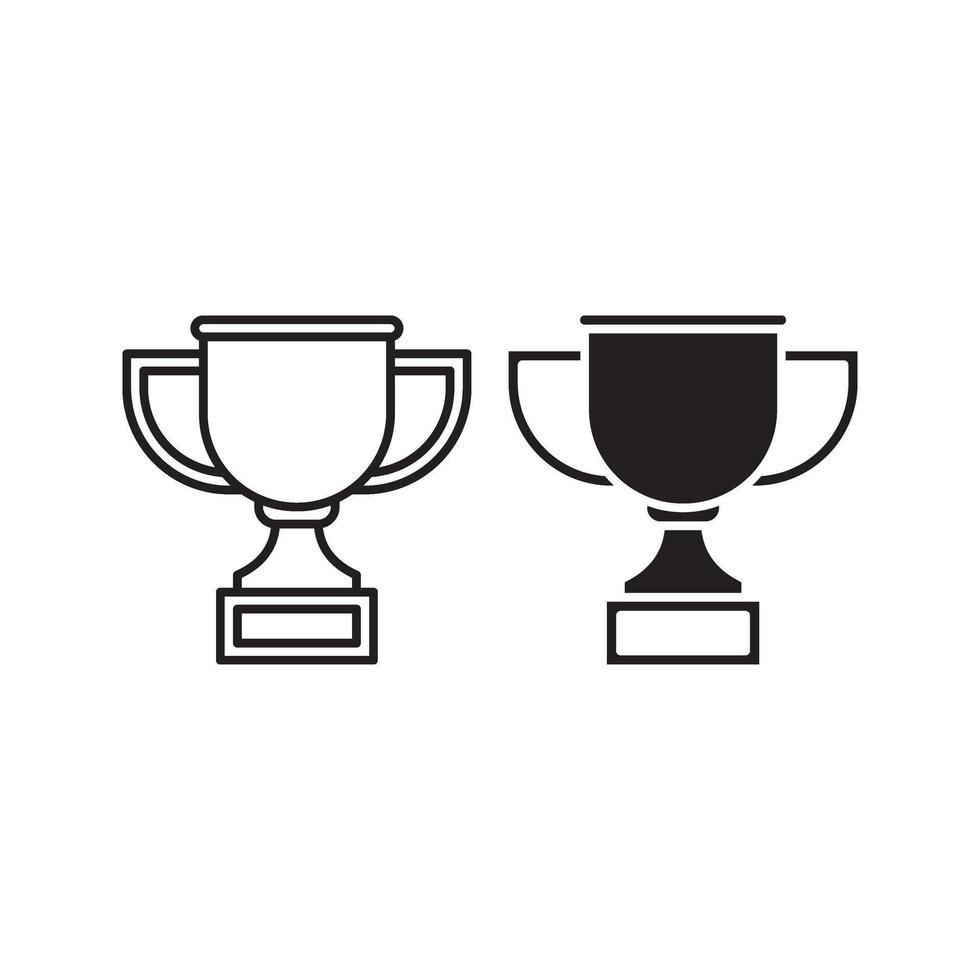 Throphy Icon Set vector