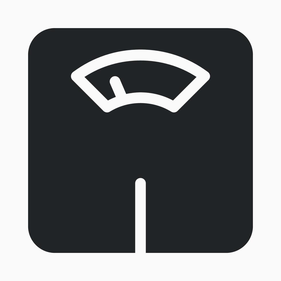 A weight scale icon on a white background vector