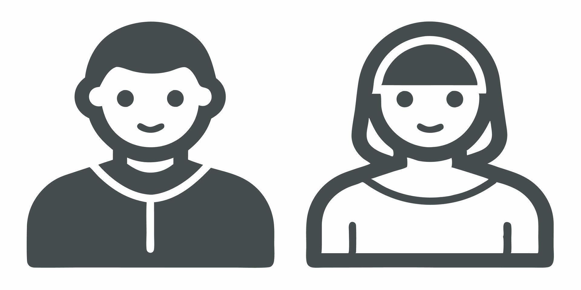 People Icons Set vector