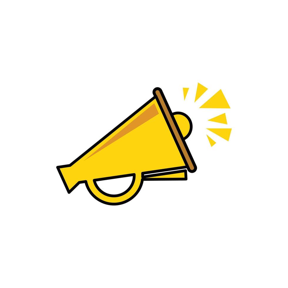 Megaphone icon. Loudspeaker icon on white background. Megaphone flat icon. Icon and symbol design elements for your promotion design vector