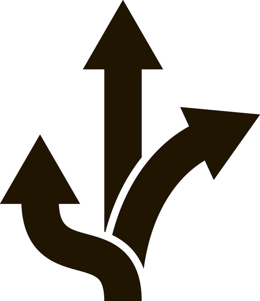 Trafic way icon Road arrow vector