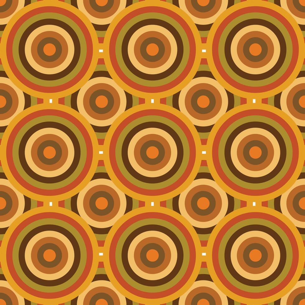 Circles with color palette. Seamless pattern with geometric colored spheres for textile. vector