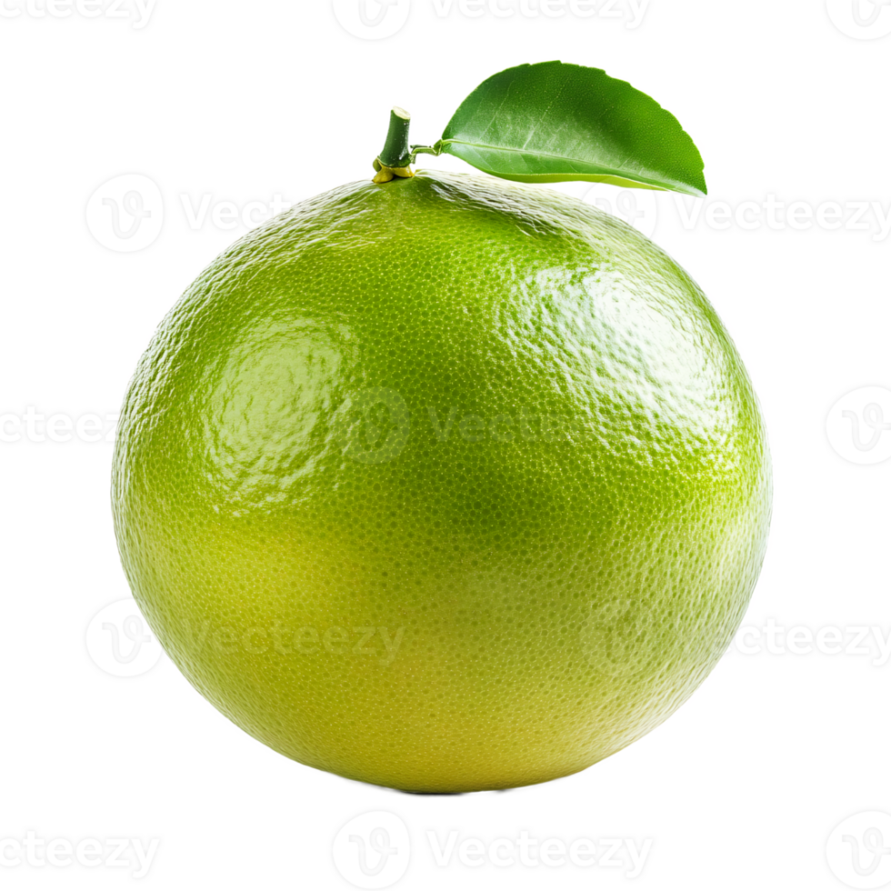 Pomelo Fruit with leaf, isolated on the transparent background png