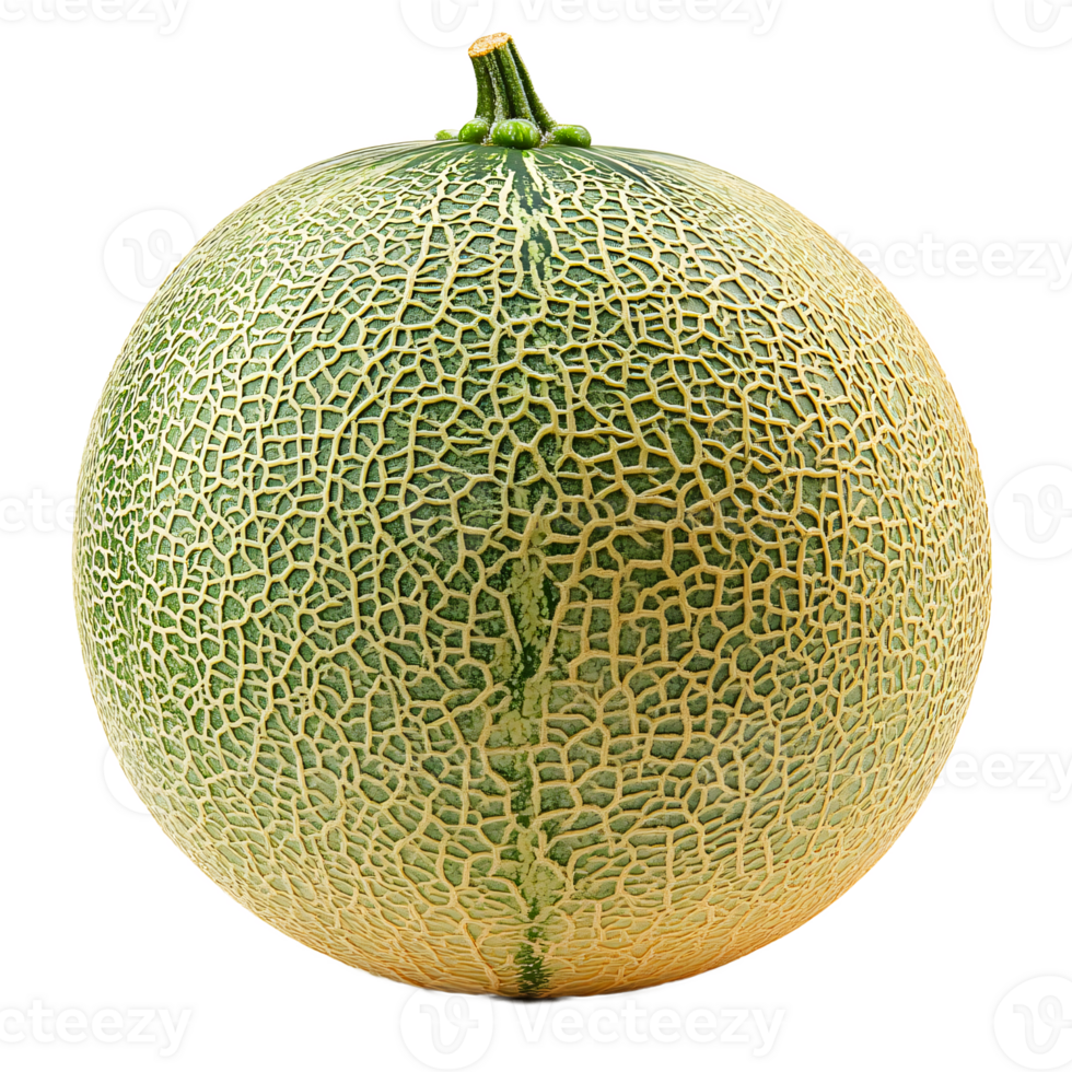 muskmelon fruit, isolated on the transparent background png