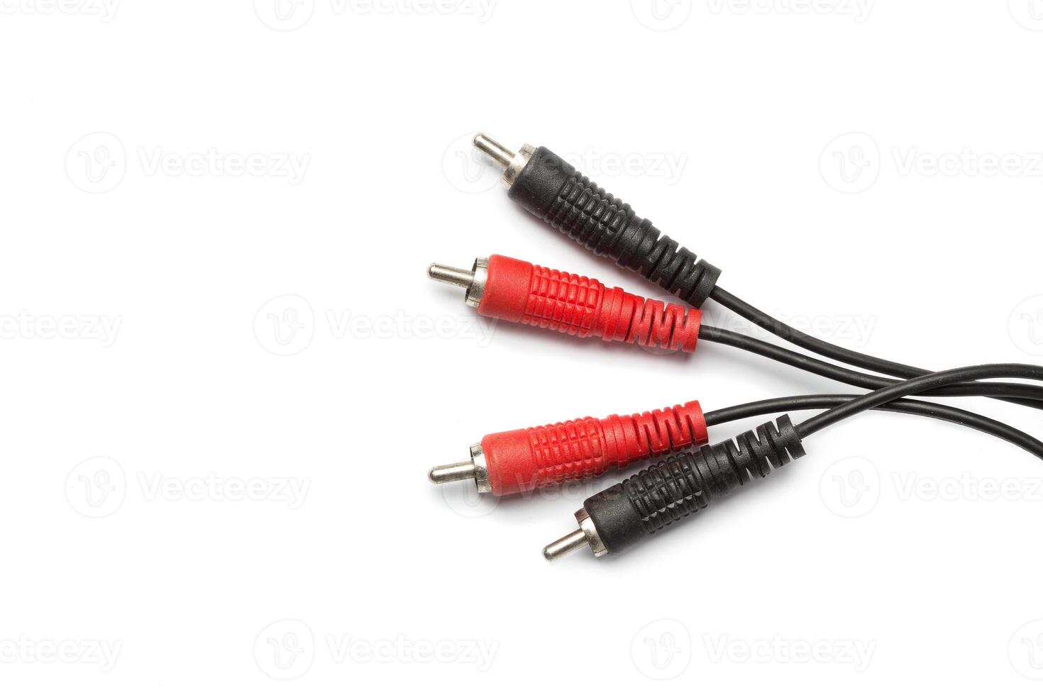 Audio and jacks isolated on white photo