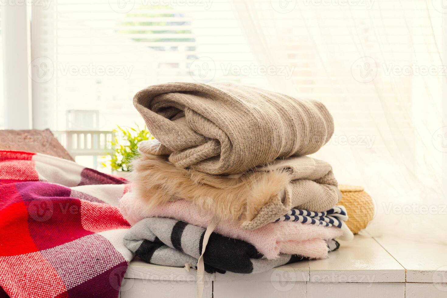 Stack of clothes photo