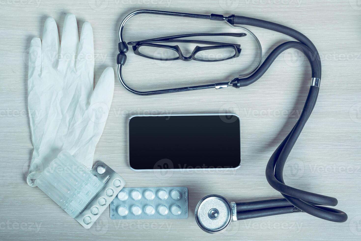 Medical equipment with copy space photo