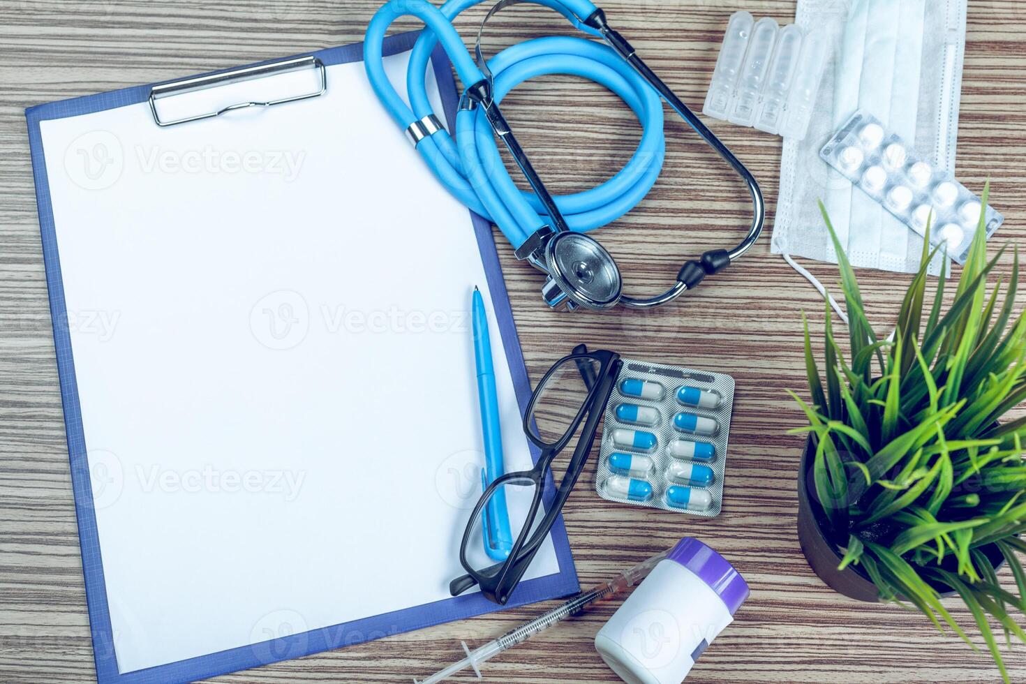 Medical equipment with copy space photo