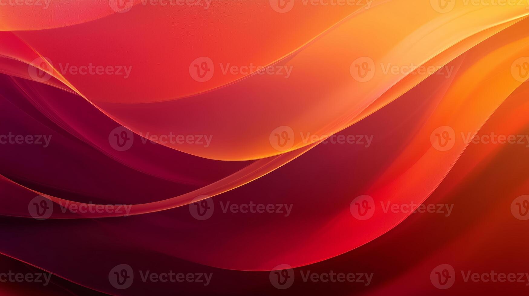 Vibrant abstract waves in shades of orange and red creating a dynamic visual effect at sunset photo