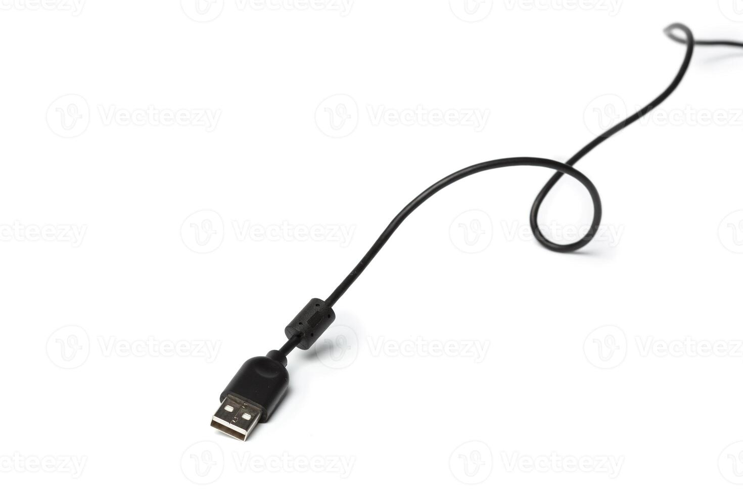 USB Cable Plug isolated on White Background photo