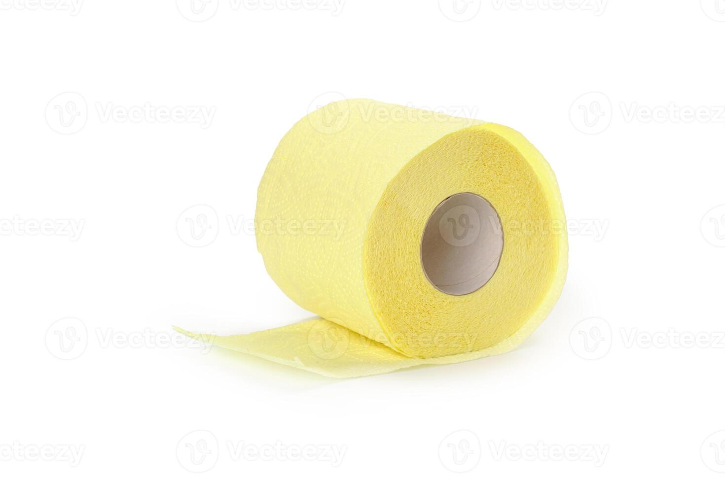 toilet paper isolated on white background photo
