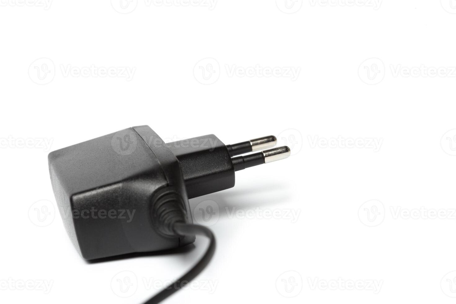 Electric power adapter isolated on white background photo