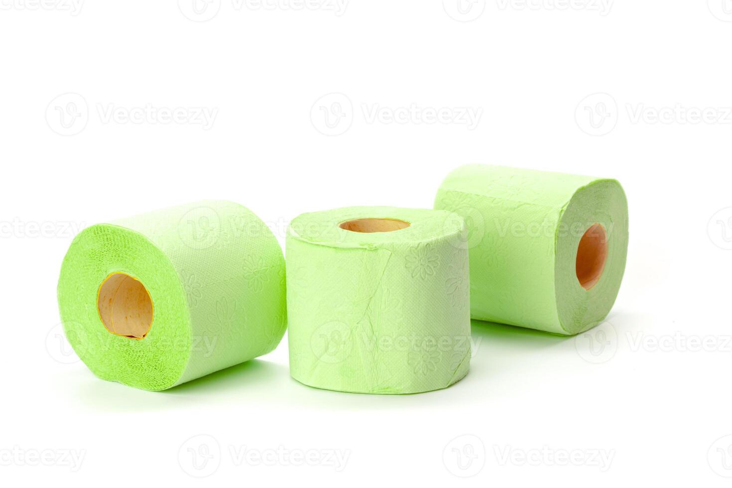 toilet paper isolated on white background photo