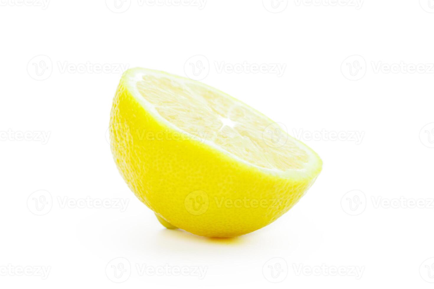 Lemon isolated on white photo