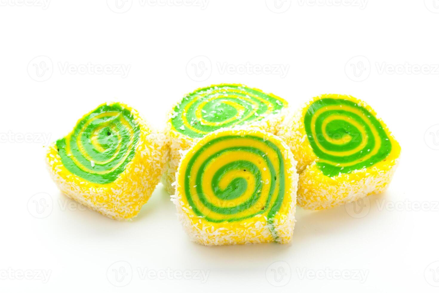 Tasty Turkish delight isolated on white photo