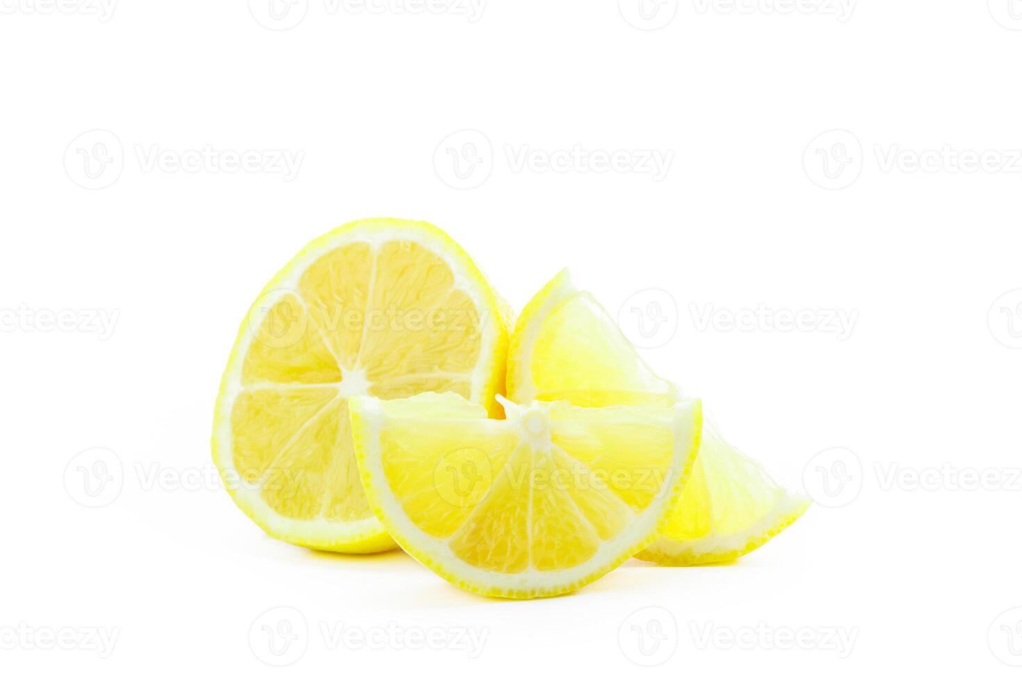 Lemon isolated on white photo