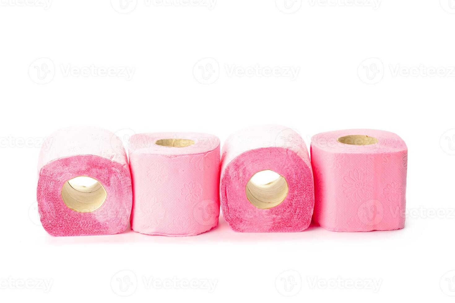 toilet paper isolated on white background photo