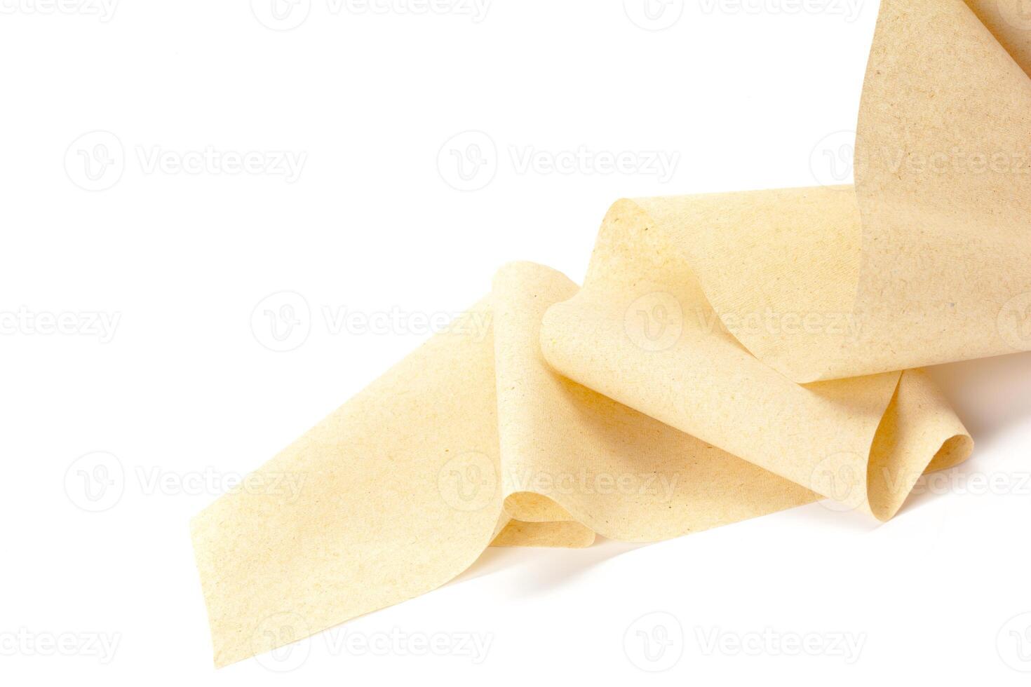 toilet paper isolated on white background photo