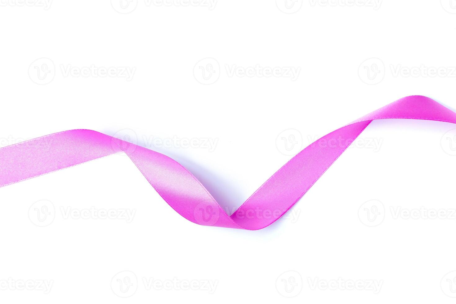 Mix Pink ribbon on a white background photo