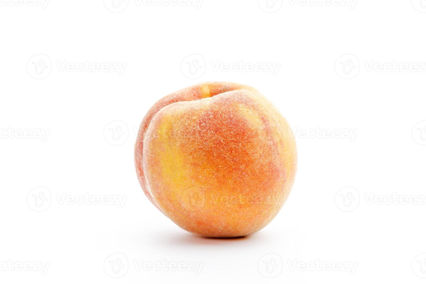 Peach isolated on white background photo