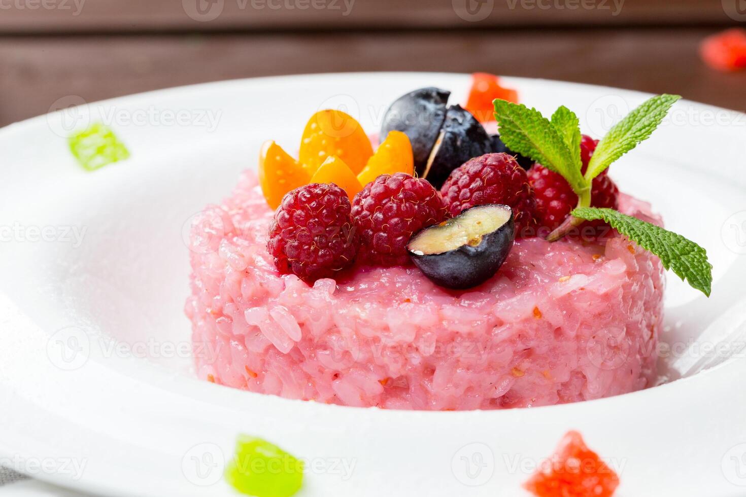 pink mochi japanese sweet rice treat photo