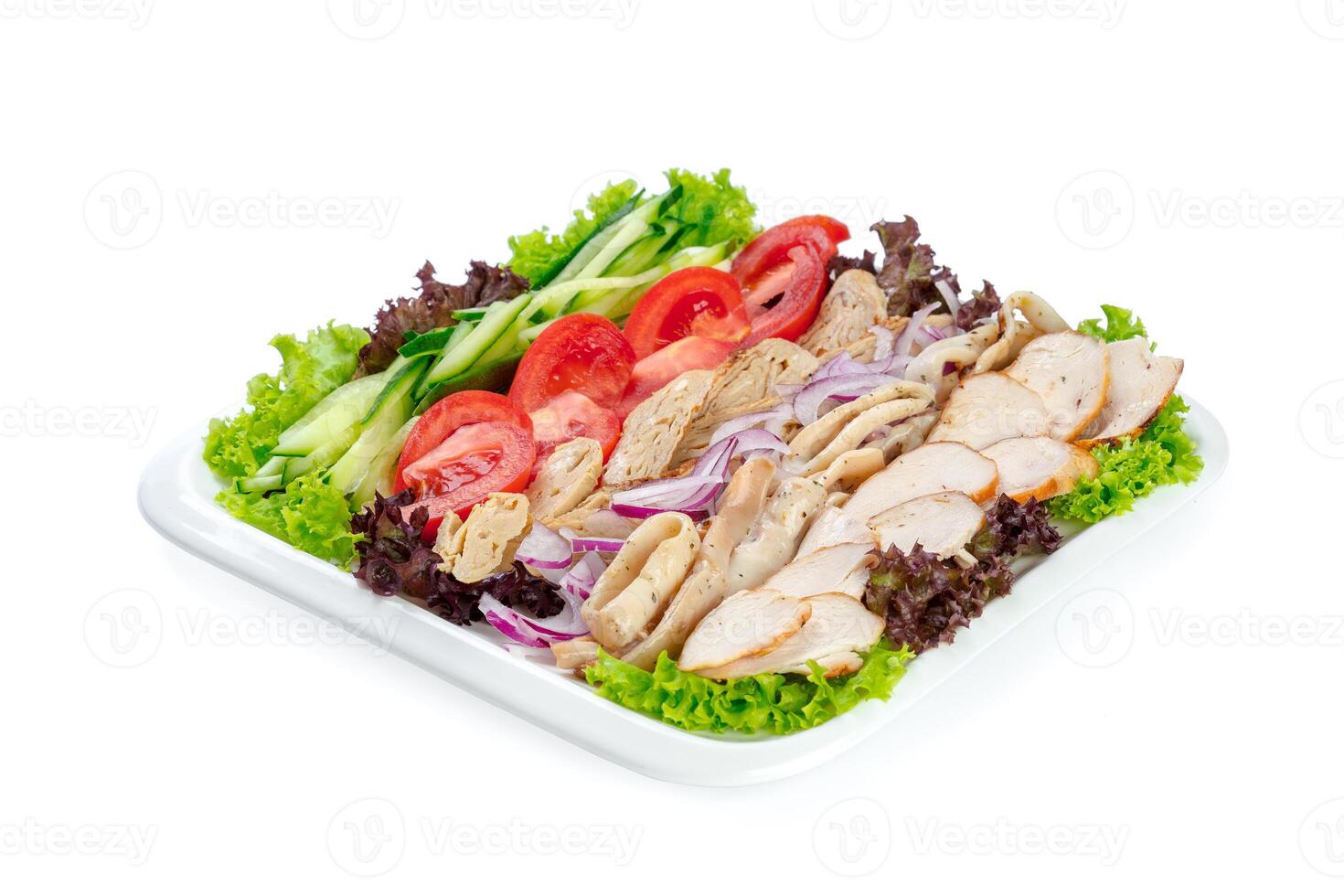 fresh salad isolated photo
