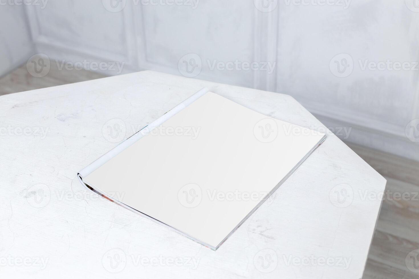 Mock up, photo paper, white sheet