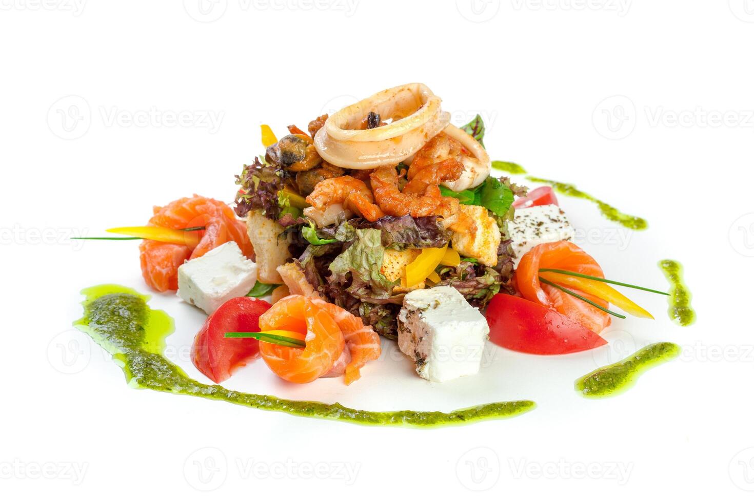 fresh salad isolated photo